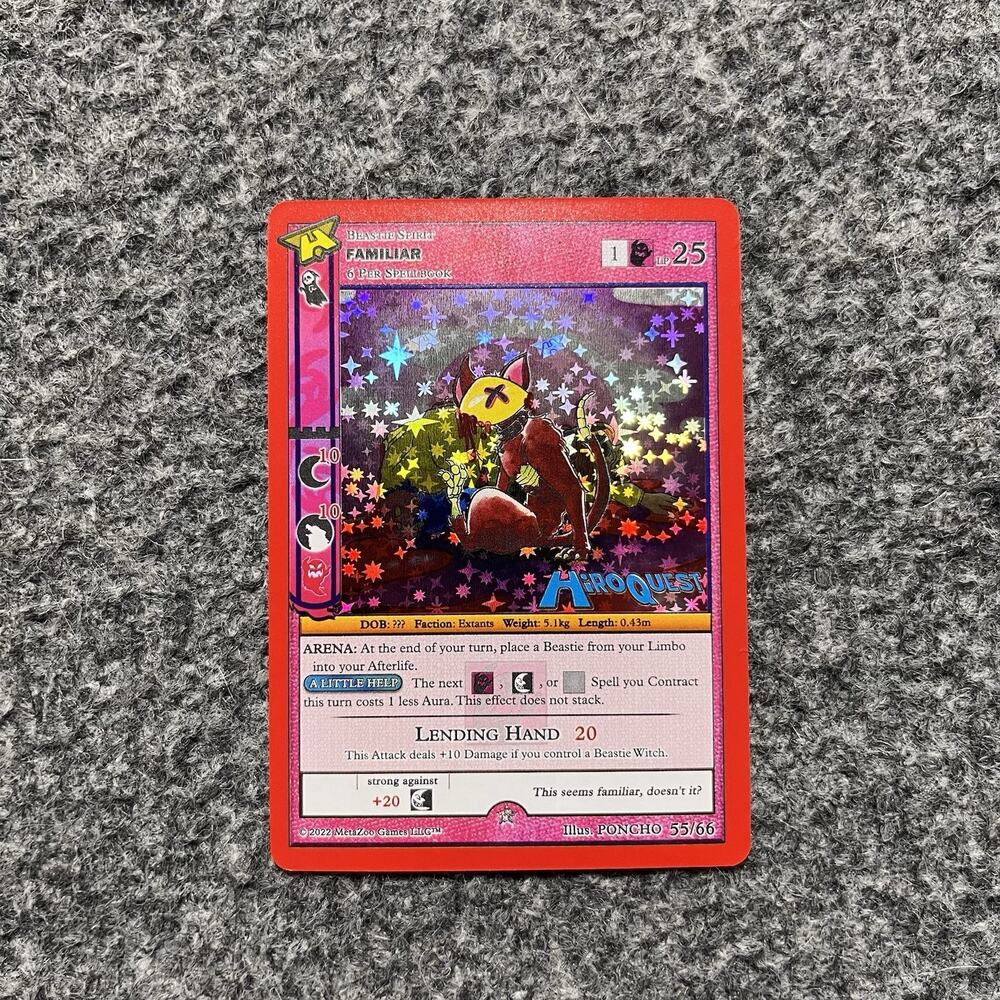 MetaZoo Hiroquest Familiar Full Holo 55/66 Limited Promo NM